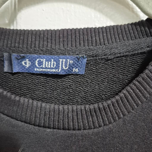 Men's Club JU Black & Blue Tiger Graphic Sweatshirt‎ M - Picture 3 of 7